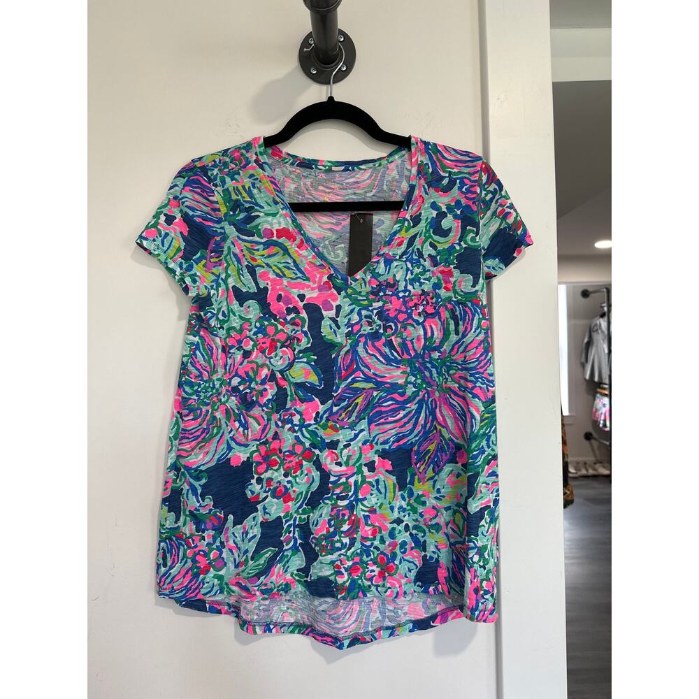 Lilly Pulitzer Cotton Short Sleeve Tee Size XS